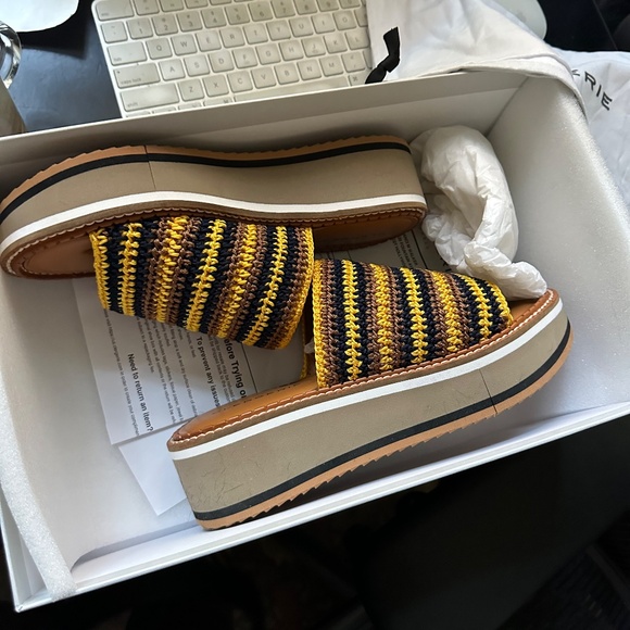 Robert Clergerie Platform Mules women Shoes US Size 7 1/2 - Picture 5 of 8